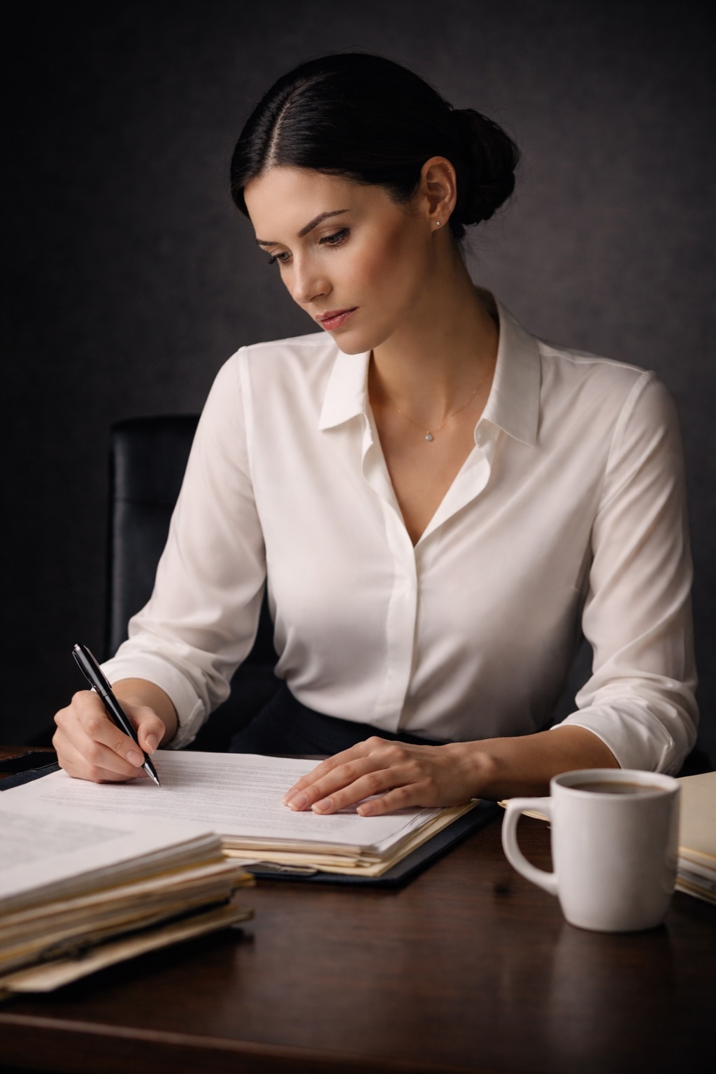 Person writing at their desk — beginning an honest introspection